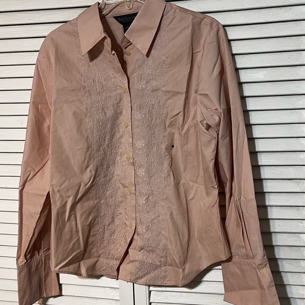 Van Heusen women's pink shirt size M